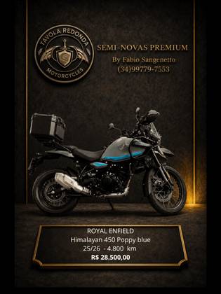 ROYAL ENFIELD HIMALAYAN 450 SLATE POPPY BLUE 